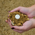 Road gravel - crushed limestone product about ¾” size